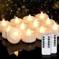 Homemory 24-Pack Remote Flameless LED Battery Tea Light Candles, 400+Hrs
