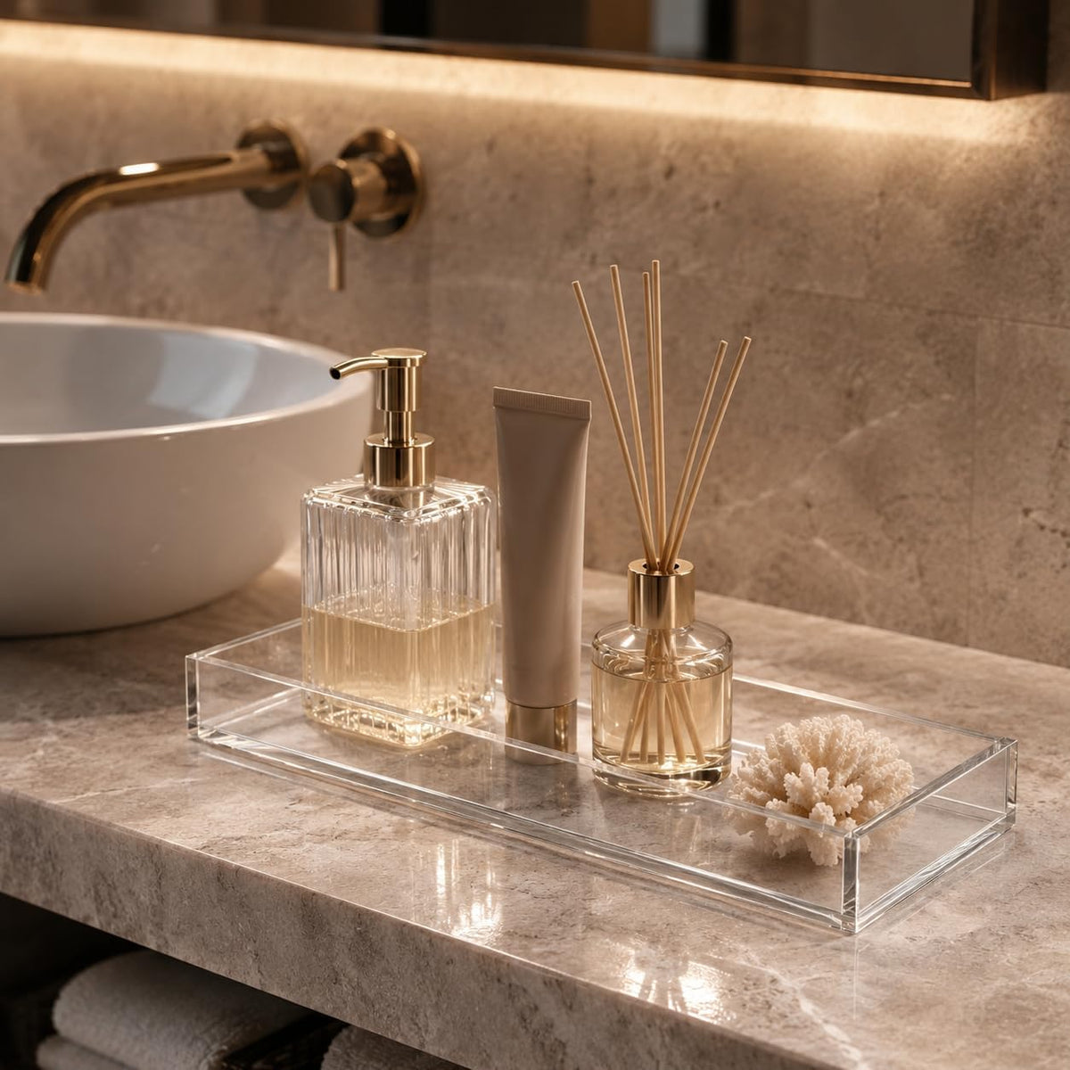 MaxGear Acrylic Vanity Tray