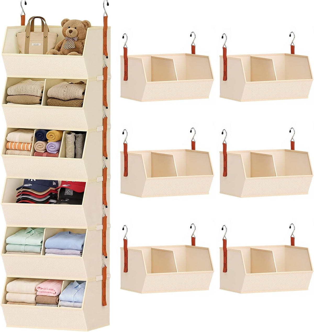 Hanging Closet Organizer Extra Large for Dorm and Bedroom