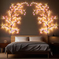 Glooglitter 2 Sets Cherry Branch Lights, 7.55 ft Cherry Blossom