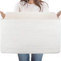 65L Large Woven Blanket Basket for Living Room, 19.7"x15.7"x11.8"