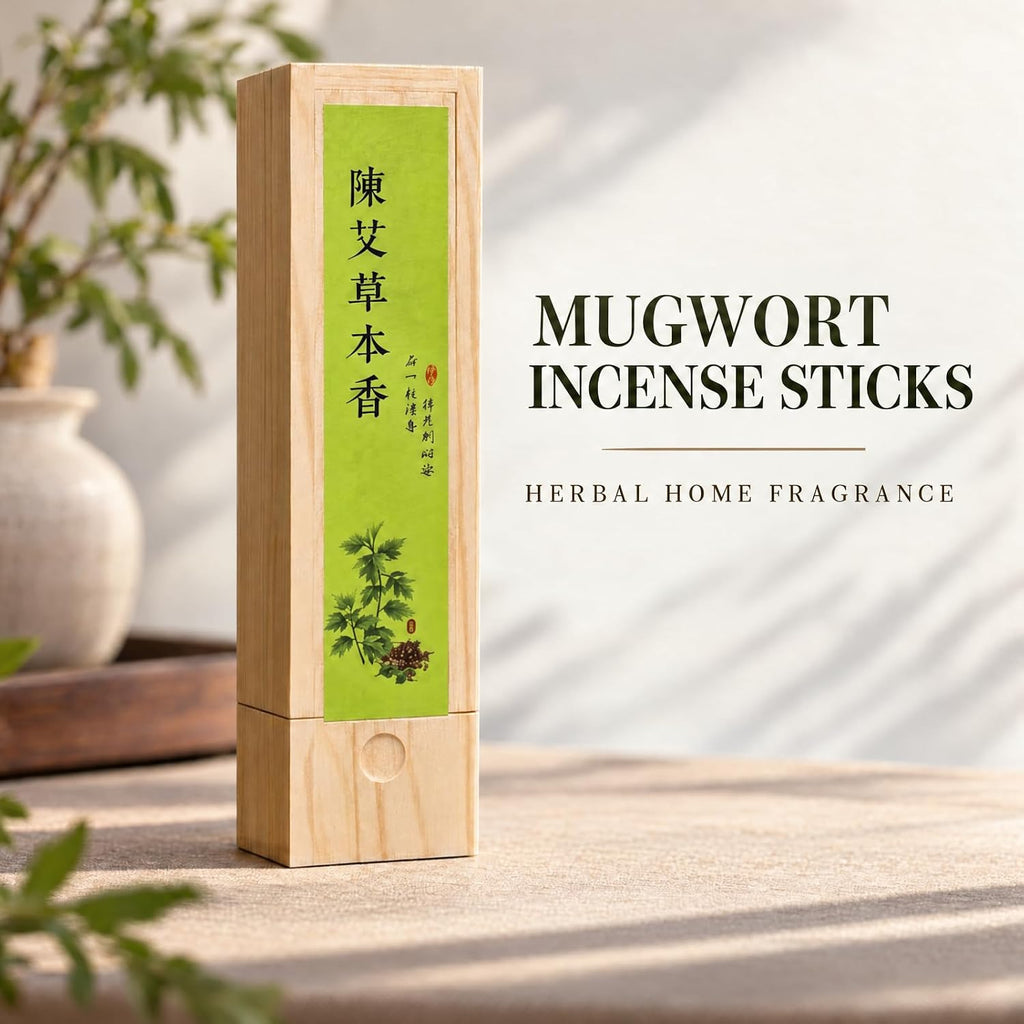 Natural Mugwort Incense Sticks for Calming Meditation, Yoga, Relaxation. Natural Sleep Aid, Stress Relief and Air Purifying Herbal Incense (Mugwort)