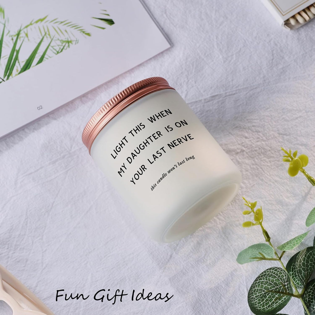 Gifts for Son in Law, Christmas Birthday Gifts from Mother in Law Candle