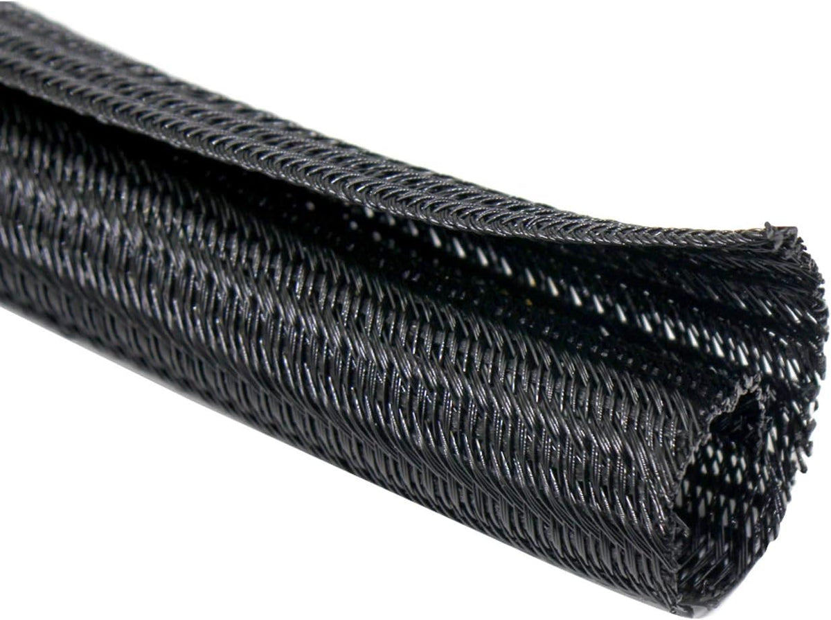 Cable Management Sleeve, Protect Cat from Chewing Cords Cord Protector Wire Loom Tubing Cable Sleeve Split Sleeving for TV/Computer/Home Entertainment Audio Video Cable USB Charger Cable