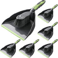Zopeal 6 Set Dustpan and Brush Set, Small Handheld Broom for Home Kitchen