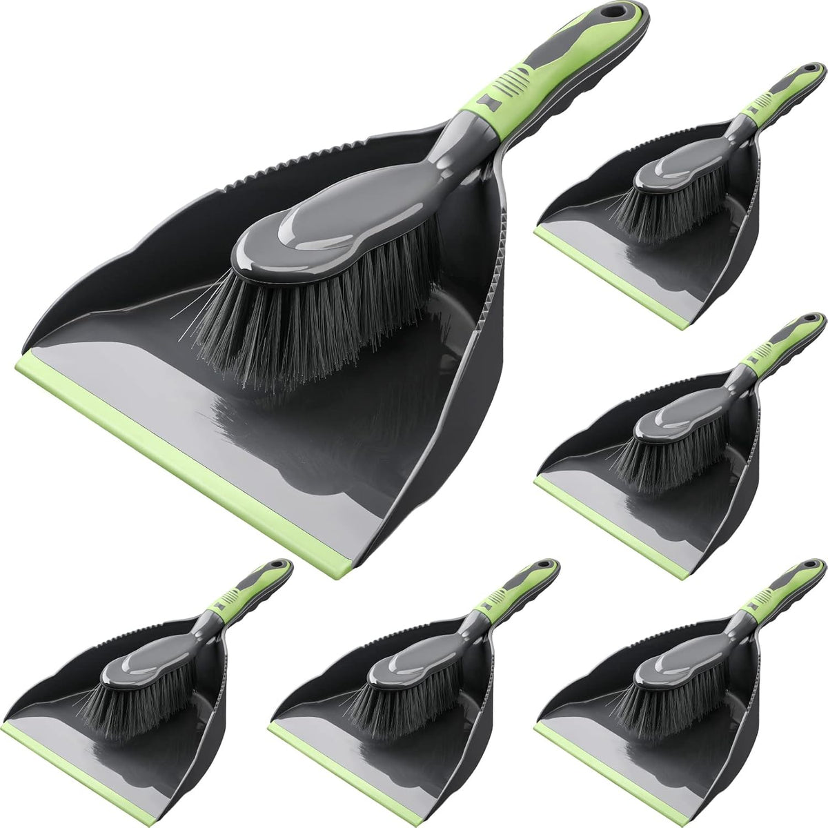 Zopeal 6 Set Dustpan and Brush Set, Small Handheld Broom for Home Kitchen