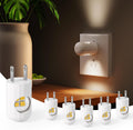 GEPLAD 6-Pack LED Night Light Plug-in Wall,Dusk-to-Dawn Sensor Auto On/Off
