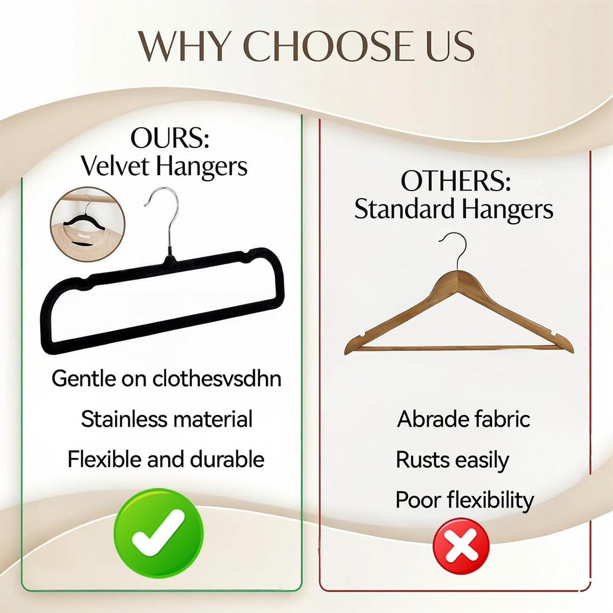 30 Pack Velvet Hangers Non Slip Pants Hangers for Closet
