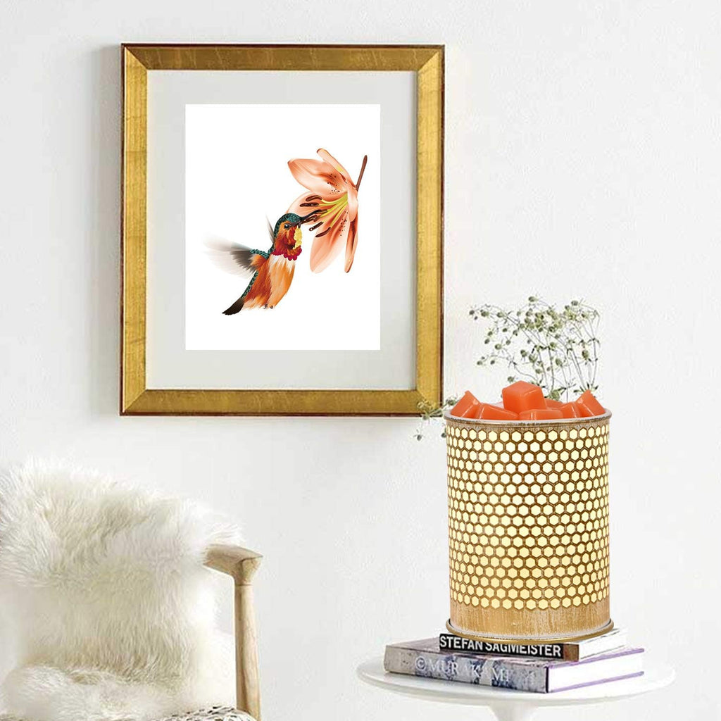 ASAWASA Metal Wax Melt Warmer Wax Warmer （Honeycomb）