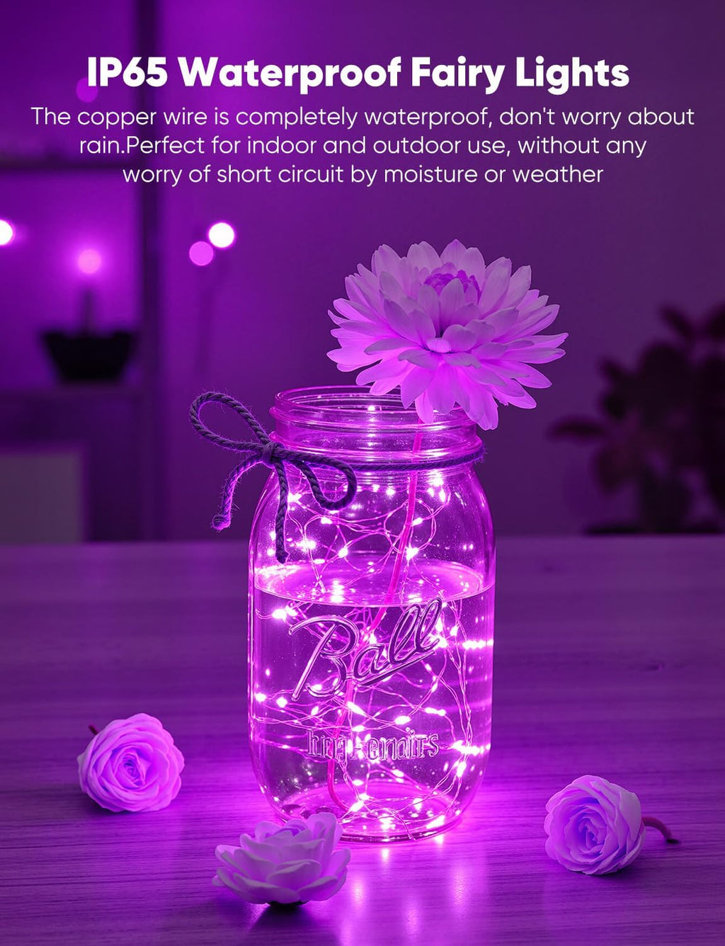 Brightown 14 Pack Fairy Lights Battery Operated for Xmas Decor, 6 Colors