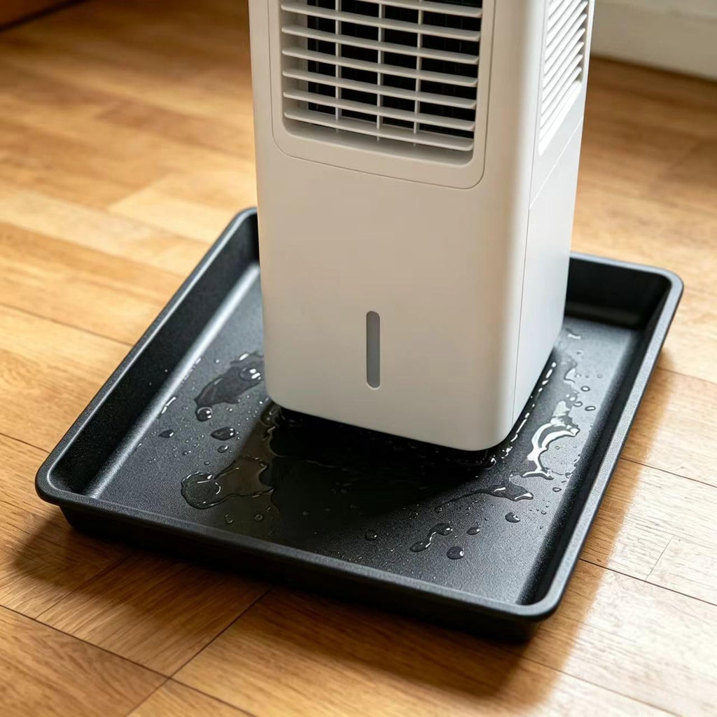 17''x 17" AC Drip Pan, Mini Fridge Drip Tray, Oil Drip Pan, Protect Leak for Multi-Purpose Use (2)