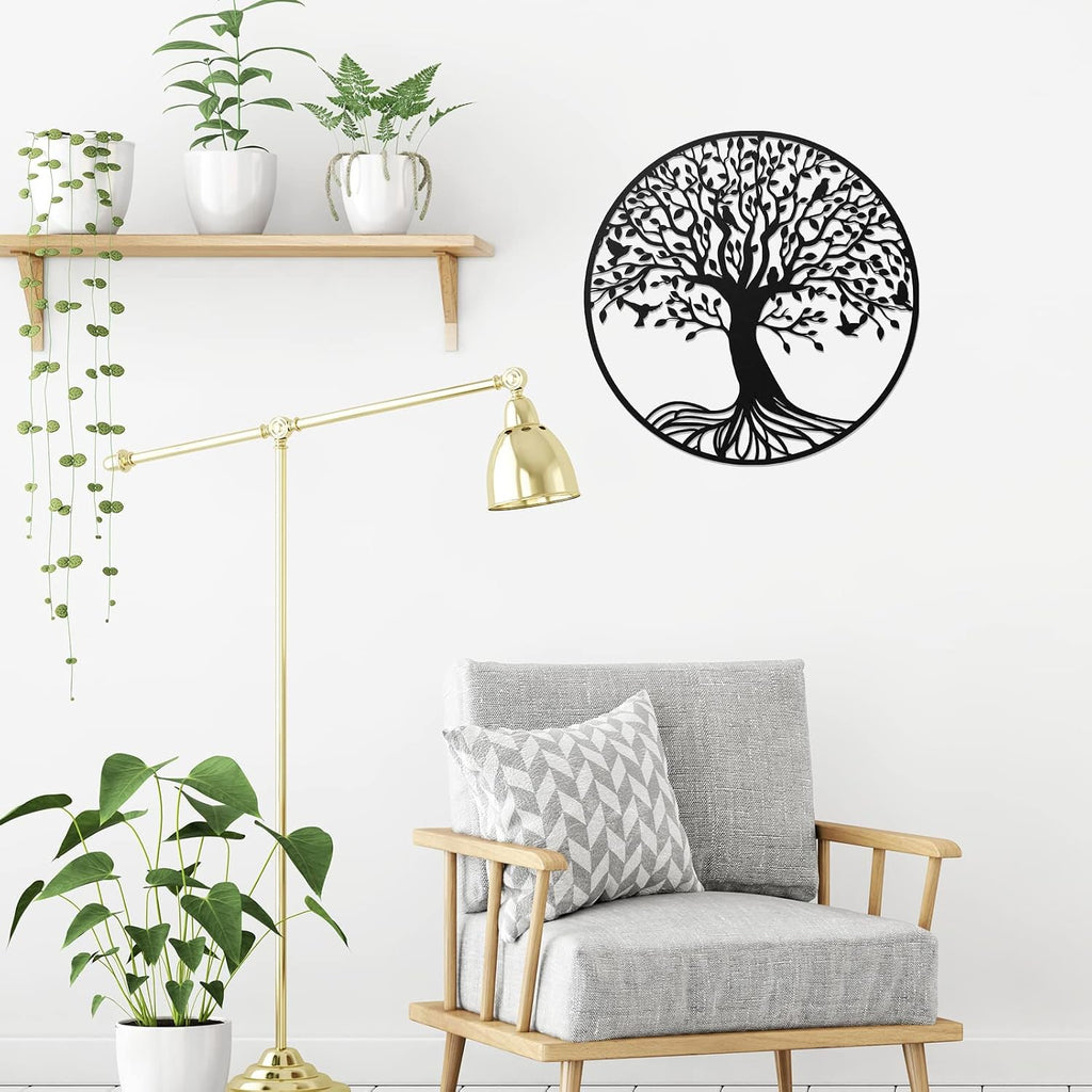 Demissle Tree of Life Metal Wall Art 11.8 Inch Wall Hanging Decor