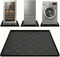 32"x30" Washing Machine Pan Silicone Mat, Upgraded 1" Raised Edges