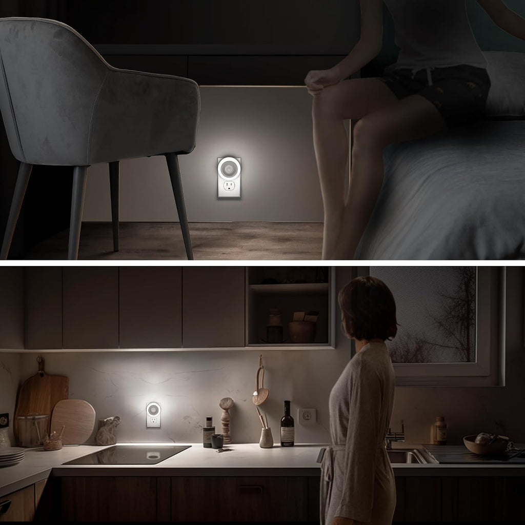 Briignite Motion Sensor Night Light, [2 Pack] Night Lights Plug into Wall