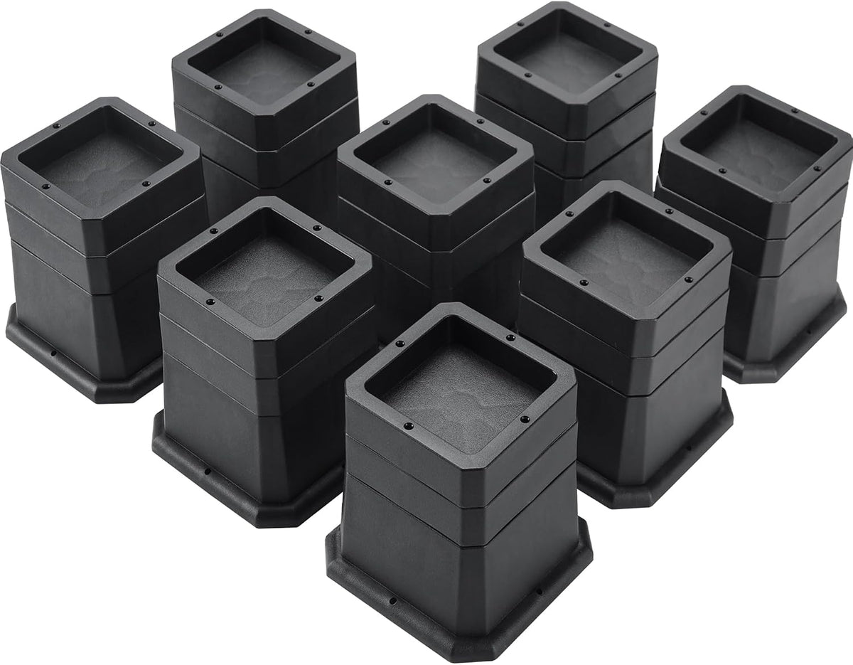 BTSD-home Adjustable Bed Risers 2, 3 or 4 Inch