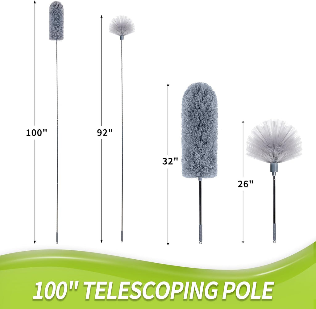 IVYROLL Cobweb Duster with Extension Pole