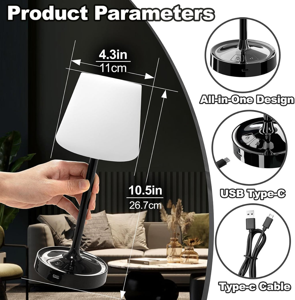 Office Desk Lamps Rechargeable Wireless LED Study Table Light