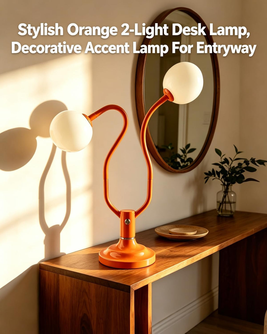 Lightdot Orange Globe Table Lamp Magic DIY Arms G9 Bulbs Included Dimmable