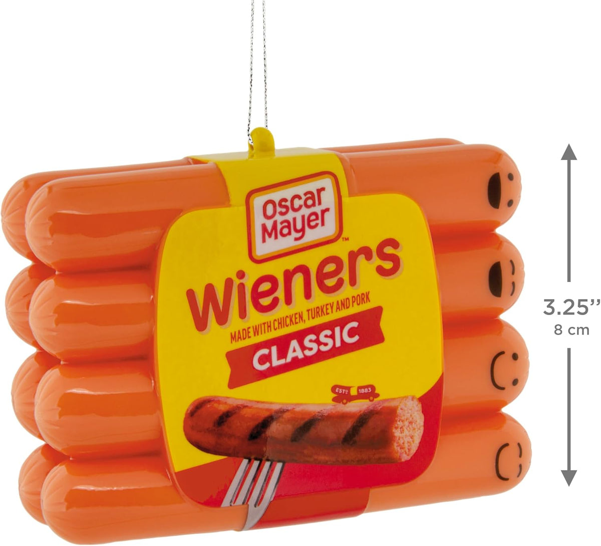 Hallmark Oscar Mayer Christmas Ornaments (Classic Wieners) Set of 2