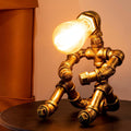 Steampunk Table Lamp, Industrial Water Pipe Lamp Retro Iron Piping Desk Lamp Vintage Nightstand Lamps for Bedroom Living Room Kitchen Café Dorm Pub