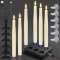 GenSwin Rechargeable Window Candles Sensor Dusk to Dawn with Charging Base