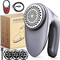 POPCHOSE Fabric Shaver, 6-Leaf Blades & Electrostatic Brush, Rechargeable