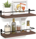 RICHER HOUSE Floating Shelves Bathroom, Small Wall Shelf Over Toilet 2 Set