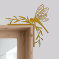 Rajukit Gold Dragonfly Wall Art, Door Frame Decor