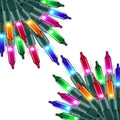 Minetom Clear Christmas Lights 2 Pack 20 Feet 100 Counts Multicolor
