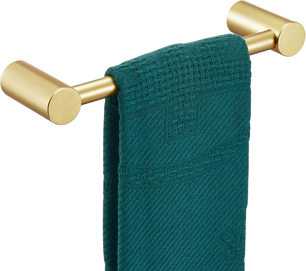 KOKOSIRI Towel Ring for Bathroom Hardware Accessories 9-Inch Hand Towel Holder Contemporary Wall Mounting Brushed Gold Stainless Steel, B4007BG-L9