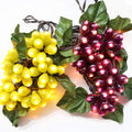 Decorative String Lights, Grape Vine with Leaves, 100 LED Warm White Lights