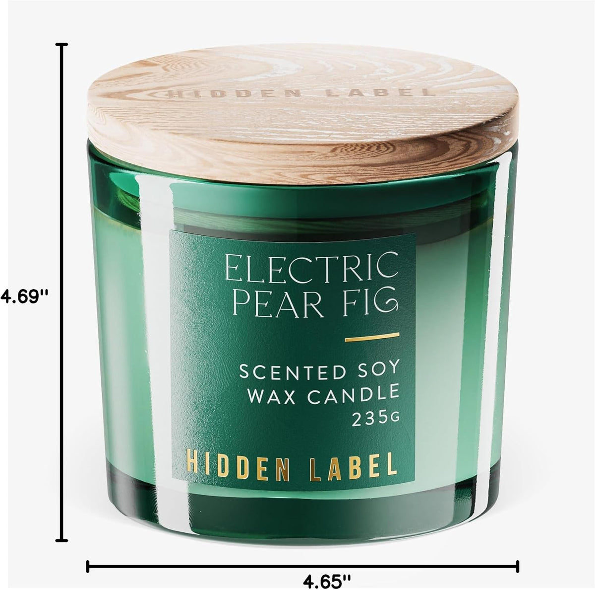 Hidden Label Electric Pear Fig Candle, 8.3oz, 45H Aromatherapy