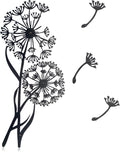 Urbraneco 4PCS Metal Dandelion Wall Art With Flying Seeds Decor