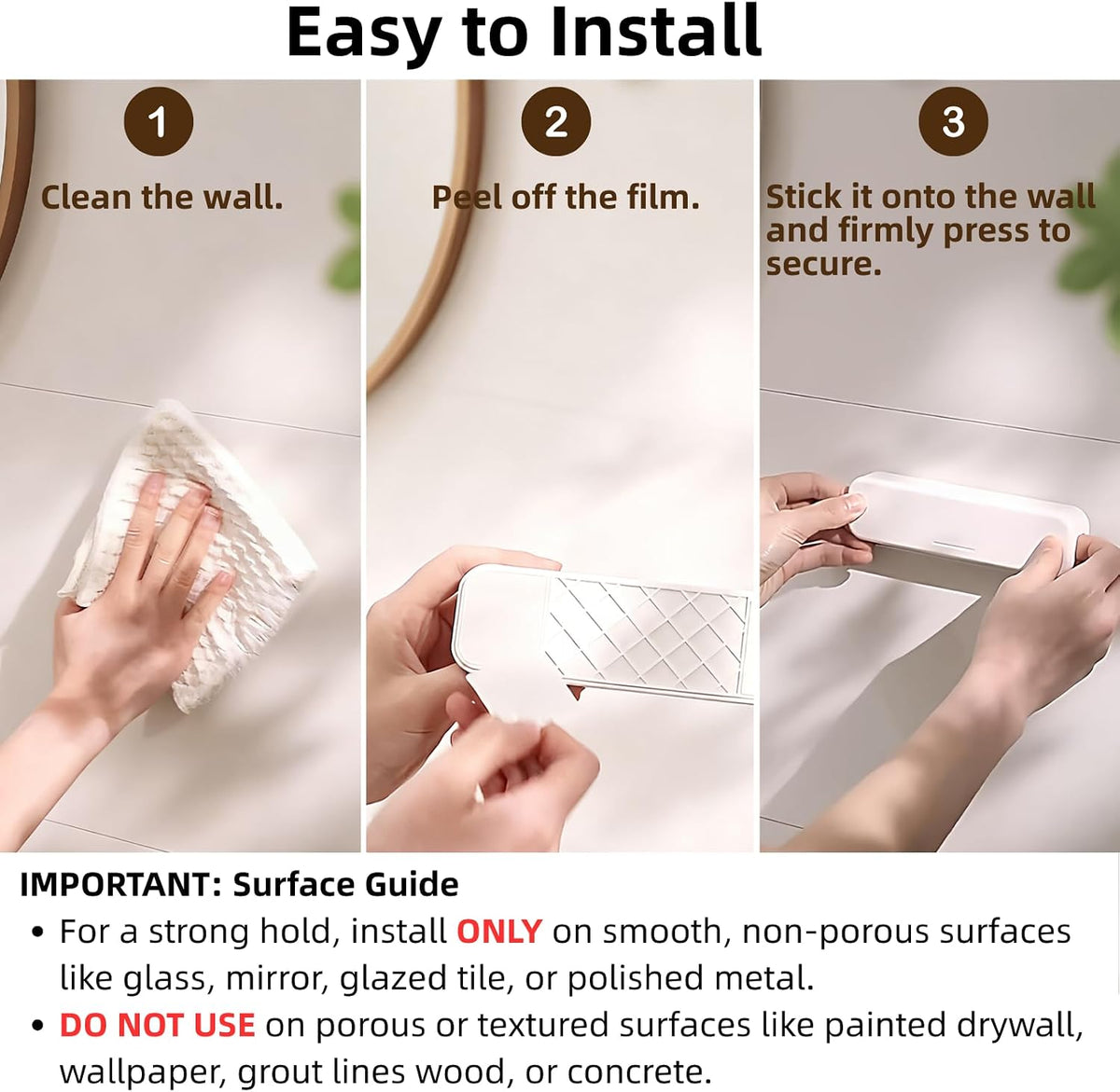 Toothpaste Holder, Toothpaste Wall Holder for Bathroom, Tooth Paste Hanger
