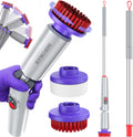 Synoshi PRO Electric Spin Scrubber Long Handle – Cordless Shower Scrubber