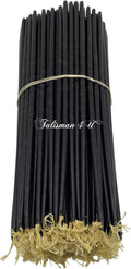 TALISMAN4U 50 Black Beeswax Taper Prayer Candles 11inch Holy Land Jerusalem