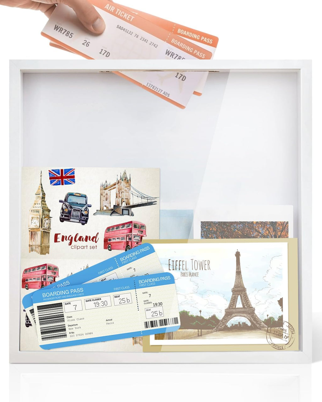 Adventure Archive Box, 12 x 12 Inch Travel Box for Memorie
