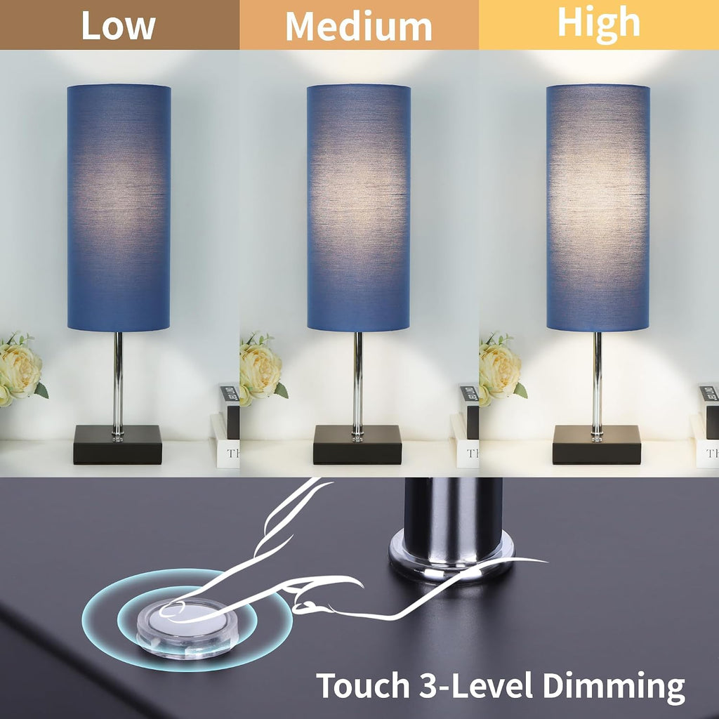 Cordless Table Lamp Rechargeable Touch Dimmable(Linen)
