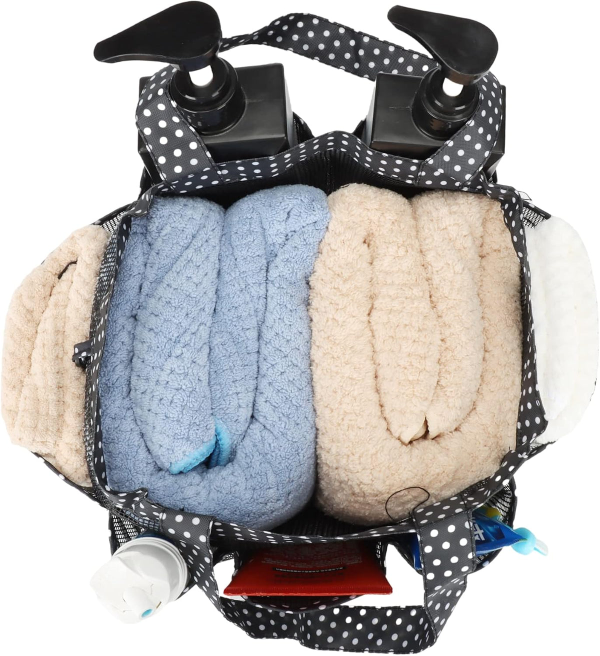 2 Pack Haundry Mesh Shower Caddy Tote Bag Hanging Portable Toiletry Bag College Dorm Essentials Quick Dry Bath Organizer for College Dorms, Gym, Camp for Bathroom Accessories(Leopard print)