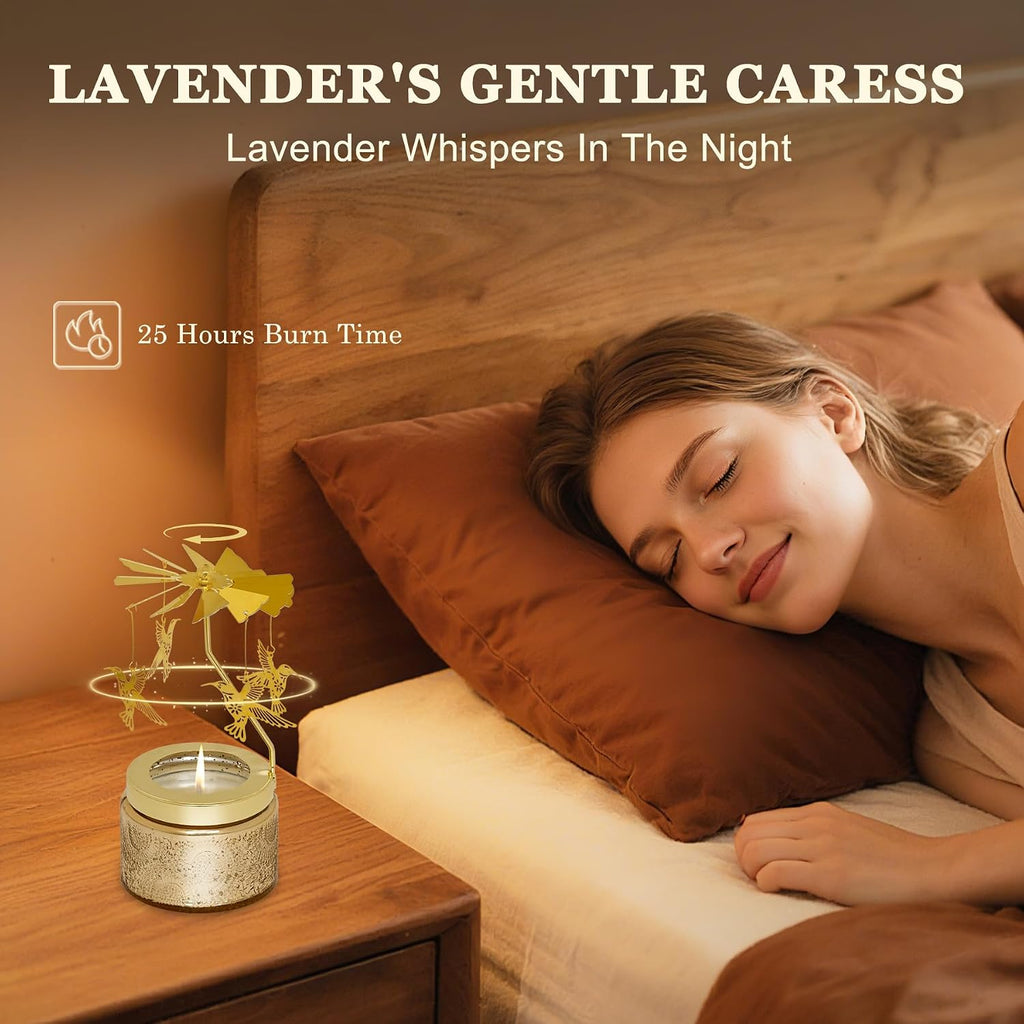 Rotating Hummingbird Lavender Scented Candles Gifts for Women