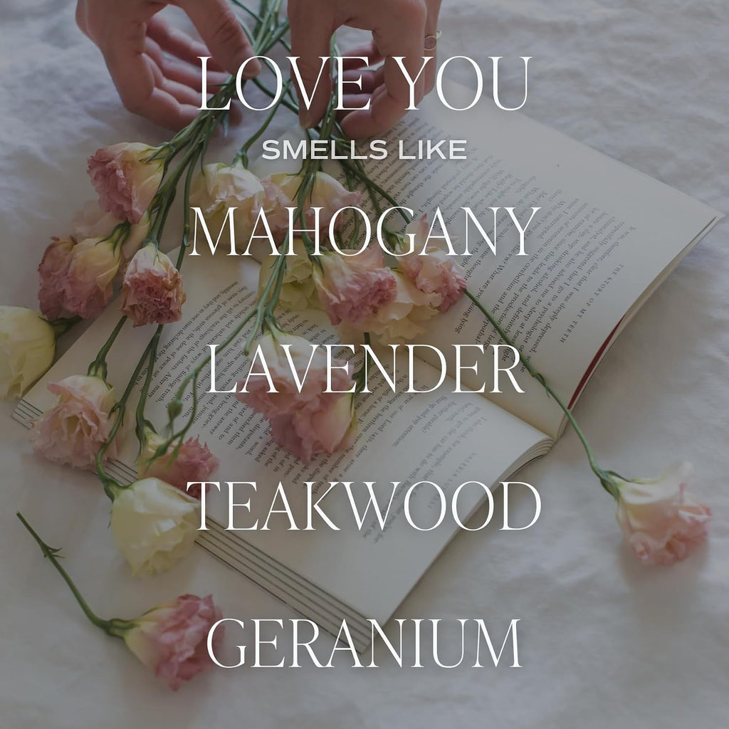 Sweet Water Decor Love You Soy Wax Candle, 9oz Jar, Gift for Loved Ones