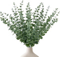 25Pcs Artificial Eucalyptus Stems, Realistic Fake Eucalyptus Branches for Home Decor, Wedding Centerpiece, Christmas Table Decoration, Centerpiece Greenery Arrangement