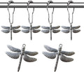 Dragonfly Shower Curtain Hooks - Decorative Shower Hooks for Shower Curtain