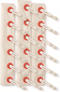 Portable Travel Hangers - Foldable Clothes Drying Rack with 6 Clips | Space Saving Cruise & Hotel Essentials for Suitcase | Thick Material | Installation Method:Snap-On-White 3Set
