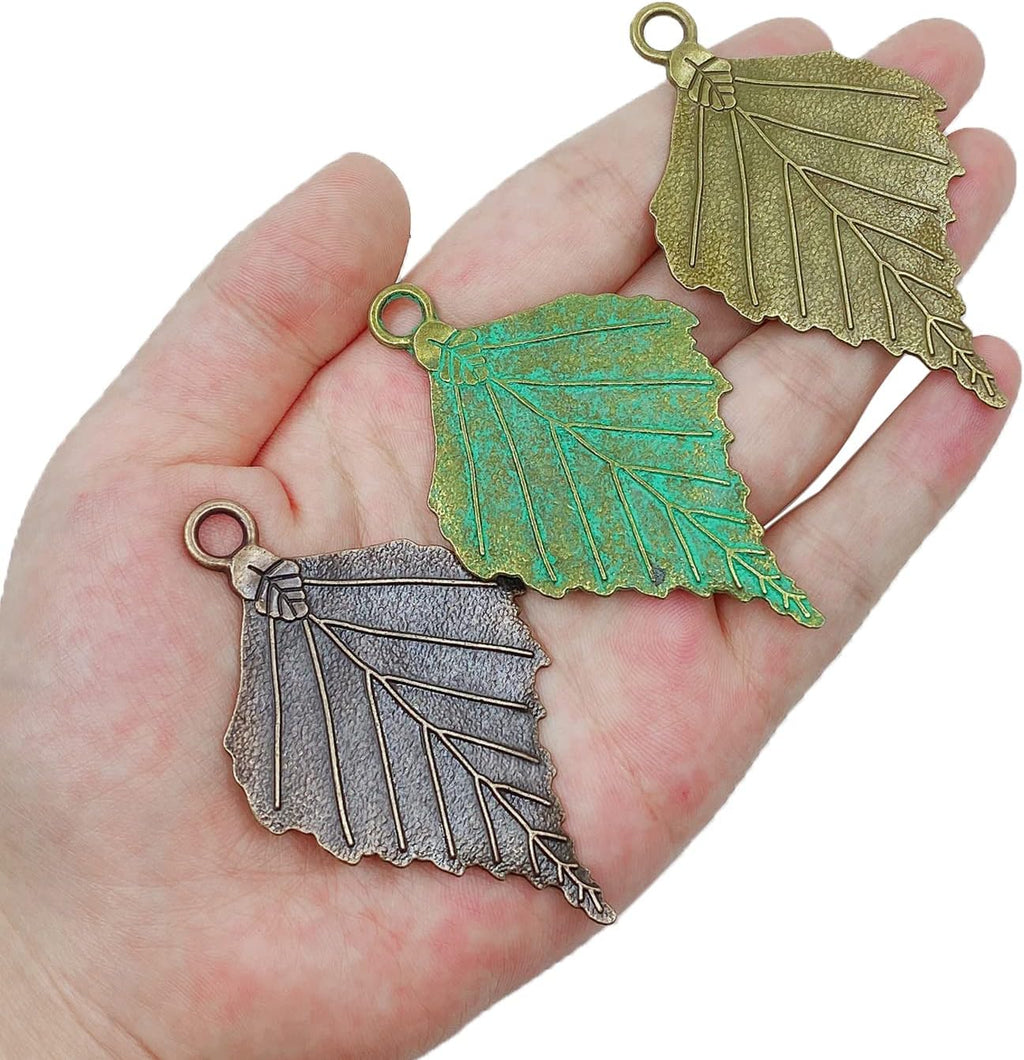 Set of 12 Birch Tree Leaf Shower Curtain Hooks Realistic Large Veined Leaf Autumn Leaves Woodland Forest Style Theme Home Shower Curtain Rings Decor Accessories (Colorful)