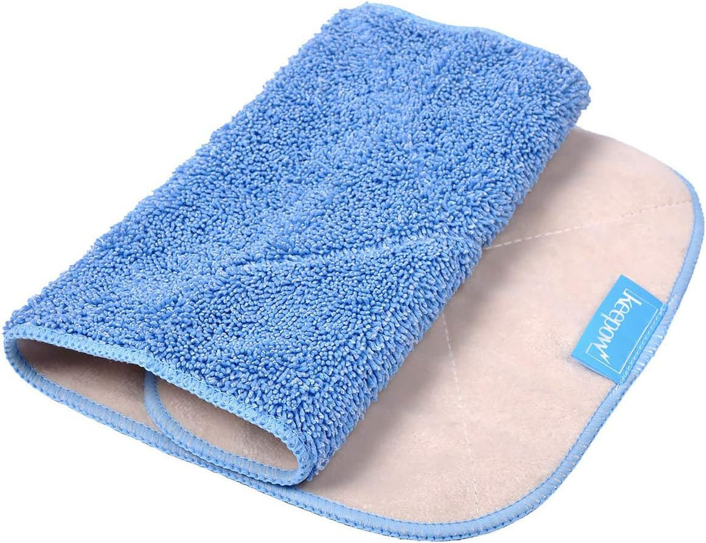KEEPOW 5 Pack Reusable Microfiber Mop Pads Compatible with MR.SIGA Mop