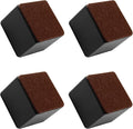 2 Inch 4Pack Black Self-Adhesive Square Bed Risers