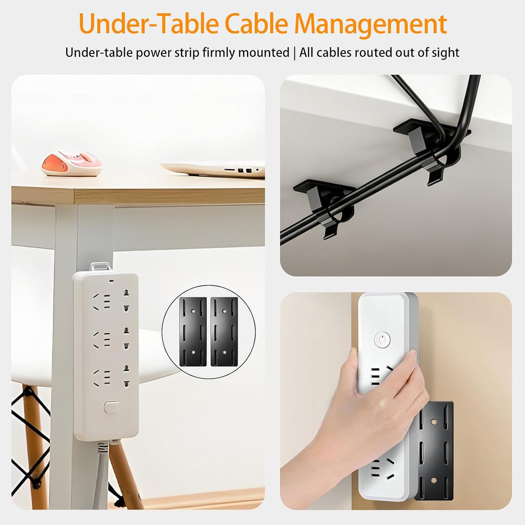 Cable Management Gaming Desk Organizer Kit 89PCS