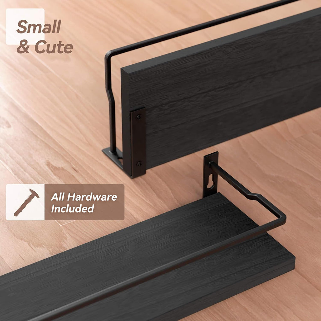 RICHER HOUSE Floating Shelves Bathroom, Small Wall Shelf Over Toilet 4 Set