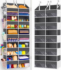 UVIAHOMI Heavy Duty Over Door Organizer 5 Tiers, 10 Front & 10 Mesh Pockets